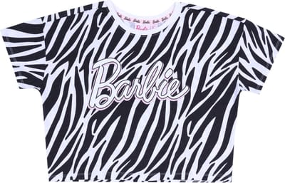 BARBIE wit en zwart kort topje