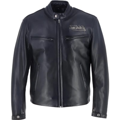 Motor leren jas Helstons VD - Basic