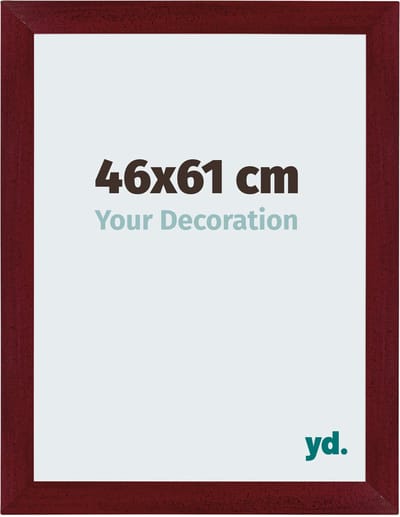 Your Decoration - Fotolijst 46x61 cm - MDF - Wijnrood Geveegd - Mura