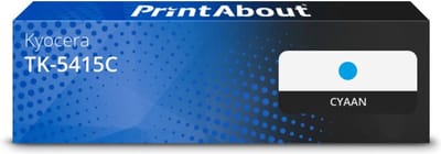 PrintAbout huismerk Toner TK-5415C Cyaan Geschikt voor Kyocera