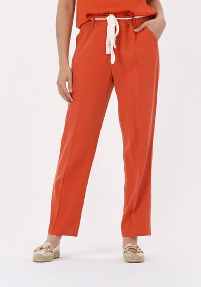 Liu Jo Ecs Pant. Chain H.w. Broeken Dames - Oranje - Maat 34