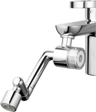 SnelShoppen - Swivel Faucet Attachment Extension 1440 Degree Multifunctionele Rotating Kraan Accessoire met Adapter voor Keuken en Badkamer