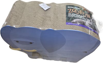 Kowloon krabkarton - kattenkrabspeelgoed - krabmeubel - olifant - 40x 55 x 20 cm