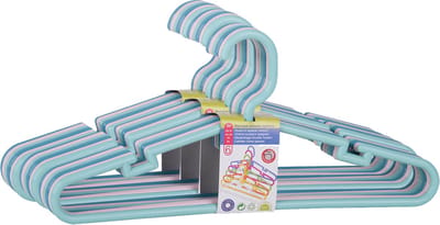 Juypal Kledinghangers Montana For Kids - 24x - pastel - kunststof - 32,6 cm