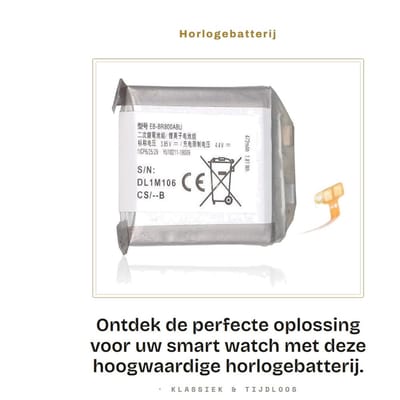 Dailygoods - Horlogebatterij - 472mAh Vervangen - Meerdere Beveiligingen - 3,85V - Smart Watch-Batterij - DIY-reparatie - Geschikt voor S4 46 Mm