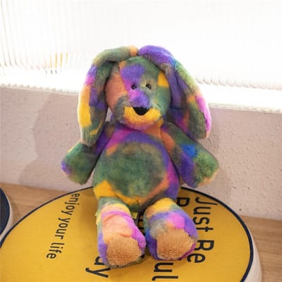 Fantastische Regenboog Kleurrijke Pluche Eenhoorn Pluche Speelgoed Knuffeldieren Beer Konijn Kat Zachte Pop Kinder Speelgoed Verjaardag Kerstcadeau about 35cm