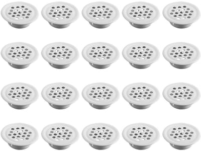 Dailygoods- Ventilatierooster Roestvrij Staal - 20 Stuks - Rond - Luchtrooster - Ventilatie - Duurzaam en Corrosiebestendig