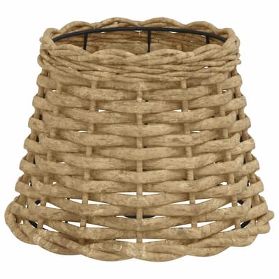 vidaXL - Lampenkap - Ø20x15 - cm - wicker - bruin