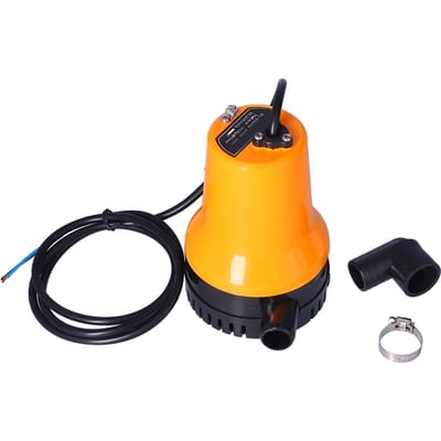 Pompe de Cale Submersible pour Bateau 24V Pompe à Eau Électrique 7000 tr/min pour Irrigation par Aspersion Agricole