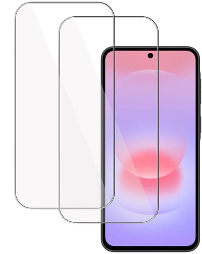 Screenprotector geschikt voor Samsung Galaxy A57 5G - Gehard Glas - Case Friendly - Transparant - 2x