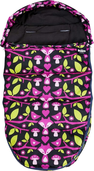 Winter Voetenzak - Baby Dekenzak - Warmte Buiten - Waterafstotend Materiaal - 110cm x 50cm - Zwart Roze