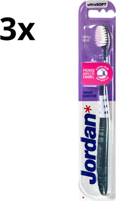 3x Jordan Tandenborstel Target Sensitive ultraSOFT - Voordeelverpakking