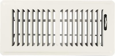 Premium Vloerregister Warm Wit 4x10 cm - Heavy-Duty Ventilatiedekking voor Efficiënte Luchtcirculatie