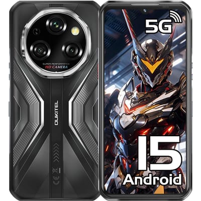 OUKITEL WP55 5G Mobiele Telefoon 36GB+256GB 6.58  FHD+ 108MP 11000mAh Dual SIM Android 15 Vingerafdrukscanner aan de zijkant/NFC/OTG
