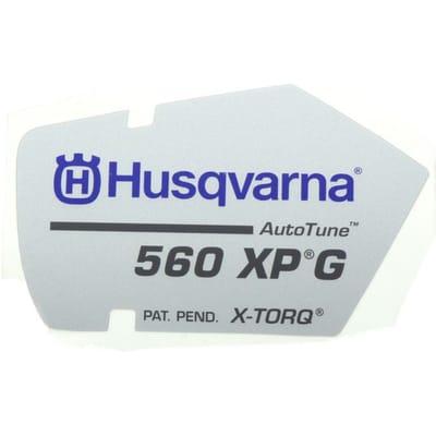 Husqvarna 560xpg starterkap sticker