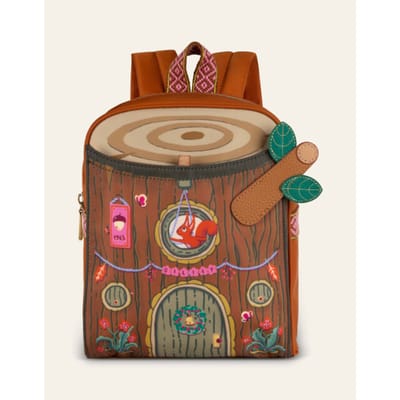 Oilily Treehouse Rugzak- maatOne size Leather Brown