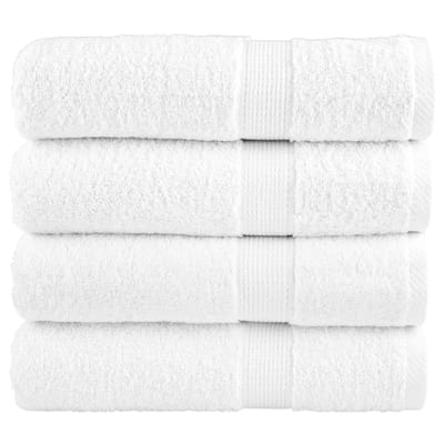 vidaXL - Badhanddoeken - SOLUND - 4 - st - 600 - g/m² - 100x150 - cm - wit