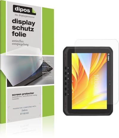 dipos – 2x Matte Beschermfolie geschikt voor Zebra ET 60 65 | Krasbestendige & antireflecterende Screenprotector Ultra-Thin