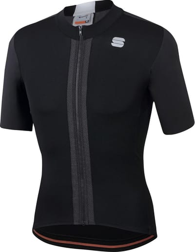 Sportful Strike Short Sleeve Fietsshirt Heren - Zwart, Wit - Maat L