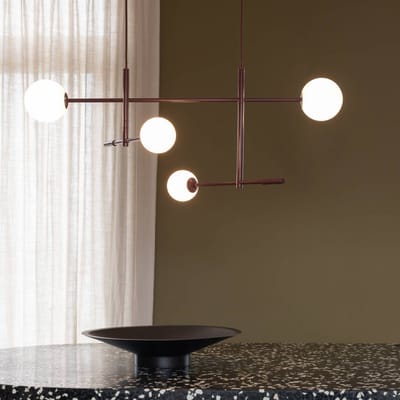 it's about RoMi Hanglamp Copenhagen - Rood - 97x13x215cm - Modern - Hanglampen Eetkamer, Slaapkamer, Woonkamer