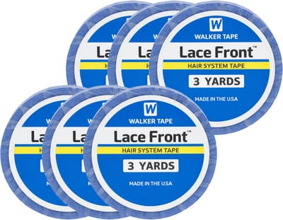 Walker Tape Pruikentape - Lace Front - Hair System Tape - 3 yards - 6 stuks - 0.8 cm, 1 cm, 1.27 cm, 1.9 cm, 2.54 cm - Haarextensions