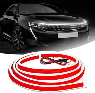 Flexibele LED Strip Verlichting voor Motorkap Auto Exterieur - 150cm Wit Dynamisch Dagrijverlichting