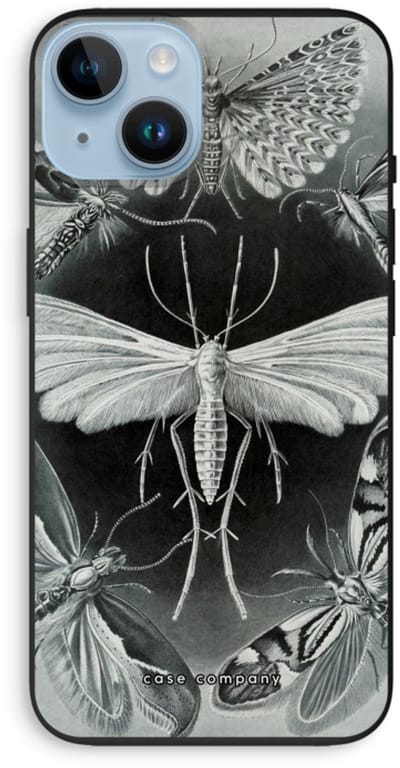Case Company® - Hoesje geschikt voor iPhone 14 hoesje - Haeckel Tineida - Biologisch Afbreekbaar Telefoonhoesje - Bescherming alle Kanten en Schermrand