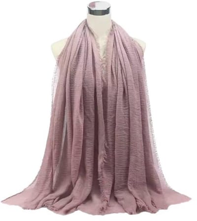 Lange Dunne Sjaal - Effen - Oudroze - 190 x 95 cm (041101A)