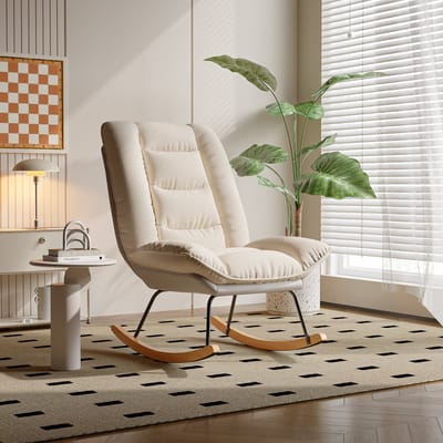Verstelbare Schommelstoel met 5 Standen – Comfortabele Relaxstoel voor Woonkamer