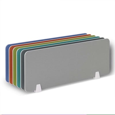 Bureau privacypaneel - Scheidingswand klem - Werkruimte indelen - Stabiel klemontwerp - 30 mm dik - Grijs