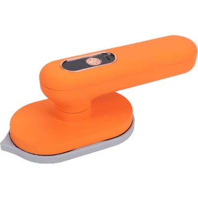 Fer à repasser portable sans fil basse puissance chauffe rapide rechargeable machine à repasser à main pour dortoir voyage orange