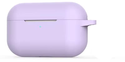 Lila hoesje geschikt voor AirPods 4 - Siliconen hoesje voor AirPods - Lila paars - Softcase - CHPN