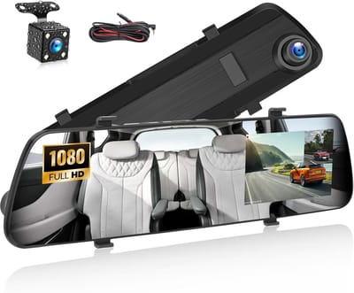 Auto Camera - Rij recorder - Veiligheid op weg - Dubbele opname - 4 inch scherm - Zwart