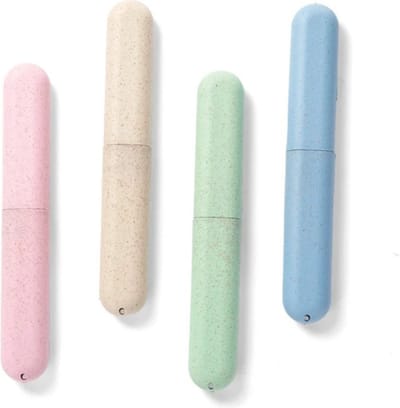 Scoby - Tandborstel Koker - Reiskoker - Tandenborstelkoker - Reiskoker - Reishouder - Toothbrush Holder - Set van 4