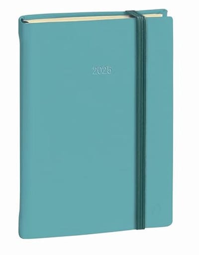 Agenda 2025 Weekplanner Meertalig Zijde Blauw 16x24 cm