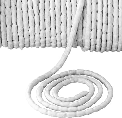 Dailygoods- Loodband 5 m - Zware Loodketting - Gordijnverzwaarder - Verzilverd Ijzer - Optimale Gewichtsverdeling - Wit - Gordijngewicht