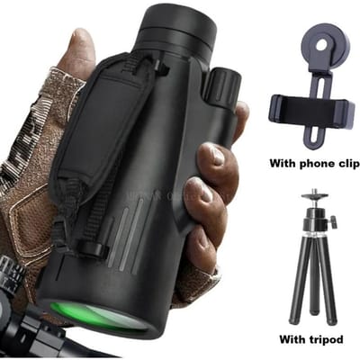 12X50 Krachtige Verrekijker Lange Afstand Prismatische Zoom HD BAK4 Draagbare Professionele Telescoop Monoculair voor Jacht