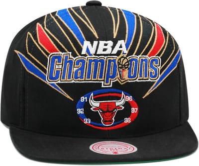 NBA Chicago Bulls Pet met Verstelbare Sluiting - Zwart
