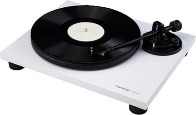 Analoge HiFi Platenspeler met Belt-Drive, Stofkap en Ortofon Cartridge