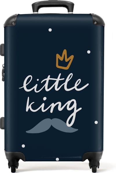 NoBoringSuitcases.com - Grote koffer - Kinderkoffer jongen - Reiskoffer met 4 wielen hardcase - Trolley op wieltjes 72 liter - Rolkoffer groot kinderen - Ruimbagage valies 20kg - Bagagekoffer met slot - Luggage suitcase large - Reisbagage middelmaat