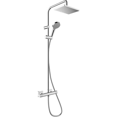 Hansgrohe Vernis Shape Showerpipe - 230 - 1jet Green - met douche - thermostaat - hoogglans chroom