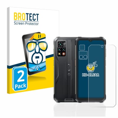 BROTECT - Screenprotector voor Blackview BV9200 (Voor+Camera) - Folie Beschermfolie transparant 2 Stuks