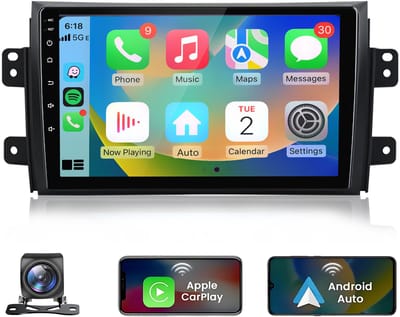 Junsun 2 DIN Plug & Play autoradio Geschikt voor SUZUKI SX4 2006-2013 Accessoires , Android 15, GPS-navigatie, 2+64GB, WIFI, Bluetooth, Draadloze CarPlay, Android Auto, RDS, DSP, FM, stuurwielbediening, DAB+.