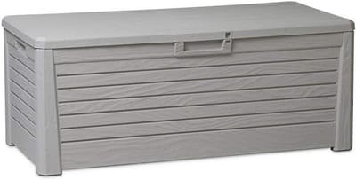 Kussenbox 148 x 72 x 60 cm | Grijze Opbergruimte voor Buiten