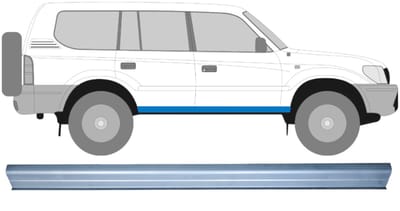 Reparatie dorpel voor Toyota Land Cruiser J90 1996-2002 / Links = Rechts