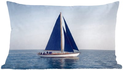 Sierkussens - Kussentjes Woonkamer - 60x40 cm - Zeilboot - Zee - Blauw