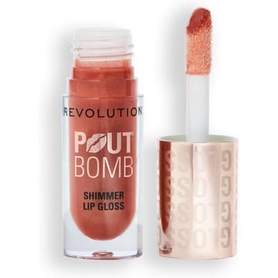 Revolution Pout Bomb Shimmer Gloss Nude Glow 4.5 ml