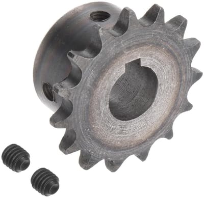 DIN/ISO 06B 15T Kettingwiel met 16mm Boorgat en 3/8 Inch Stap, Geschikt voor Motoren en Machines, Gemaakt van Hoogwaardig Koolstofstaal