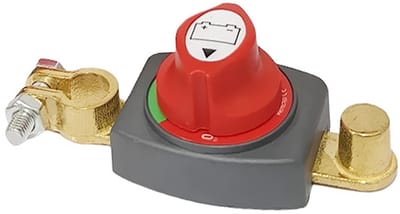 Dailygoods - Accuschakelaar - Batterijscheidingsschakelaar - Voorkomt stroomverlies - 12V - Ideaal voor auto en marine - Veilig en betrouwbaar - Gesch...