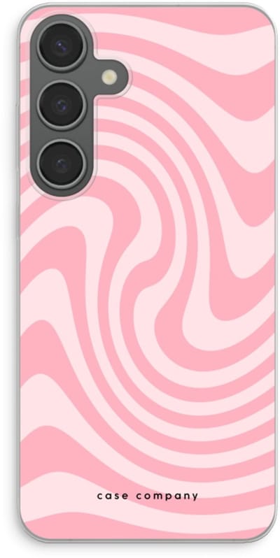 Case Company® - Hoesje geschikt voor Samsung Galaxy S24 Plus hoesje - Swirl Roos - Soft Cover Telefoonhoesje - Bescherming aan alle Kanten en Schermrand